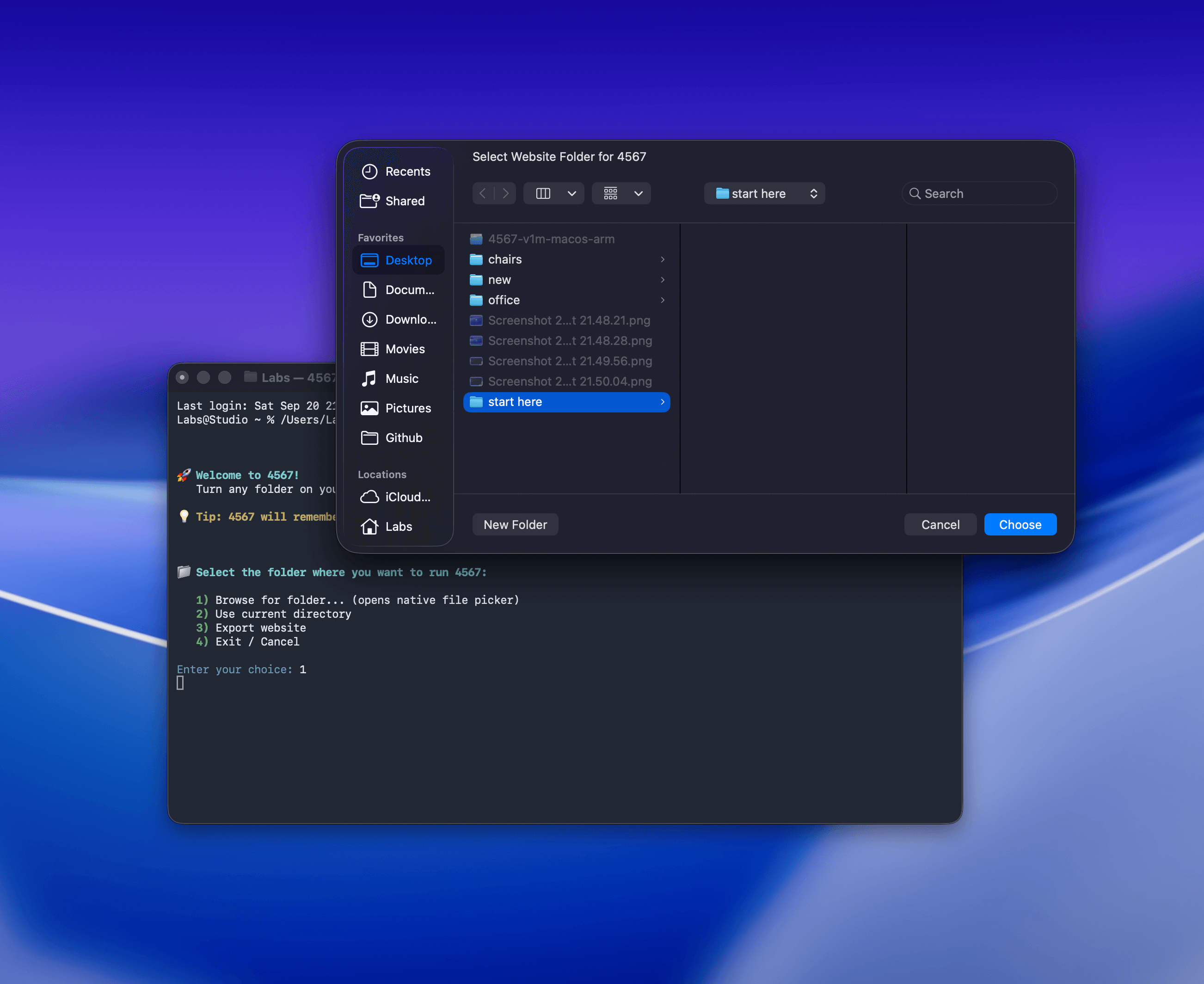 4567 macOS application